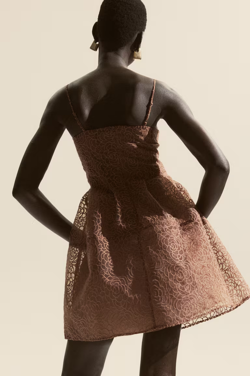 Embroidered Strappy Dress